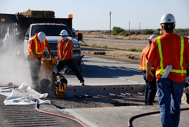 Chantier de signalisation routière